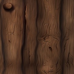 Seamless wooden texture. Hand-painted wood texture for games. 2D painted texture of wooden planks in a cartoon style.