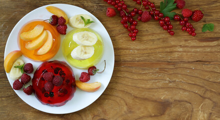 fruit jelly gelatin dessert healthy nutrition collagen