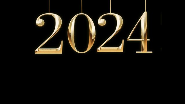 2024 Fall Numbers Animation, Alpha Channel