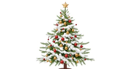 Fototapeta premium decorated christmas tree