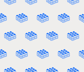 Seamless pattern of tiramisu. Line art, retro. Vector pattern for bars, cafes, and restaurants.