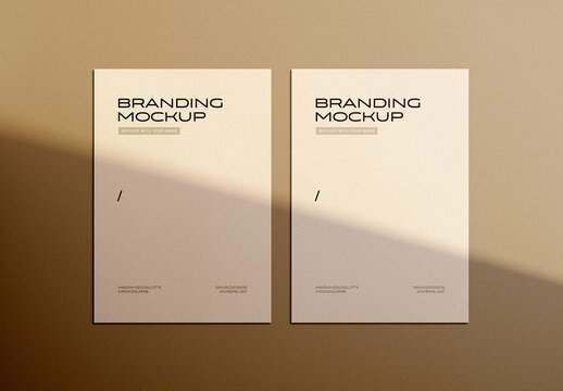 Realistic Branding Letterhead Mockup