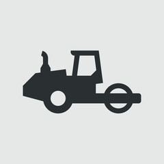 Asphalt skating rink. Simple vector icon