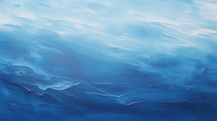Abstract acrylic painted background. Hand drawn dark blue colors abstract painting. Blue, black, white background made with rough brush strokes.