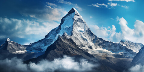 Amazing landscape of Mount Everest - obrazy, fototapety, plakaty