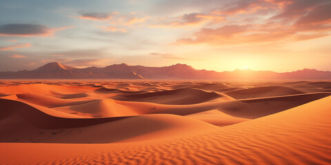 Amazing nature landscape of desert - obrazy, fototapety, plakaty