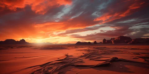 Plexiglas foto achterwand Amazing nature landscape of desert © AhmadSoleh
