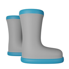 Boots 3D Icon Illustration