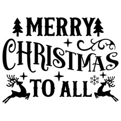 Vintage Christmas Sign SVG Design