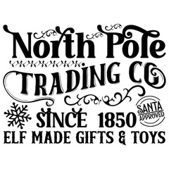 Vintage Christmas Sign SVG Design