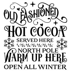 Vintage Christmas Sign SVG Design