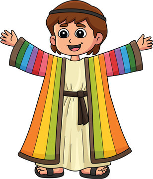 Joseph and the Coat Cartoon Colored Clipart 