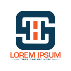 Fototapeta premium SH Letter Logo Design Unique and Modern Logo Design Professional Logo Design