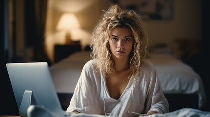 Morning Madness in Dressing Gown and Tousled Hair: Realizing the Impending Virtual Meeting in Disarray
