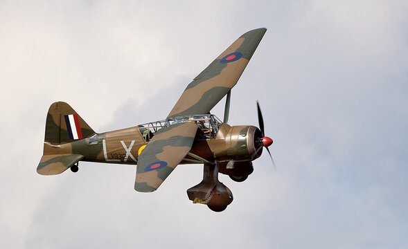 Victory Show, leicester, UK, September 2023. British Westland Lysander army cooperation and SOE aircraft of WW2.