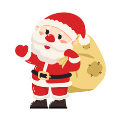 Santa Claus character with Sack