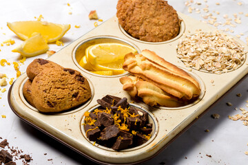 Different types of oatmeal cookies