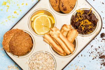 Different types of oatmeal cookies
