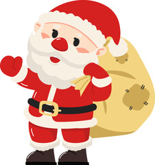 Santa Claus character with Sack