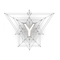 Y, 3d, typography, alphabet, font, word, capital letter, meaning, designation, Helvetica, modern, no background