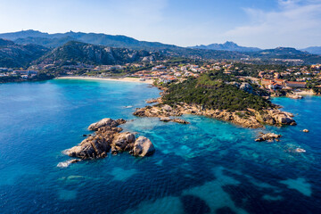 Beautiful beach in sardinia, costa smeralda