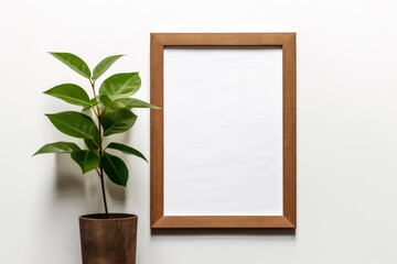 Picture frame mock-up. Blank artwork template in interior design
