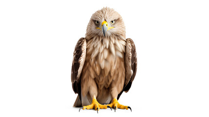 Close-up of a eagle,  Eagle isolated on a transparent background, Generative AI