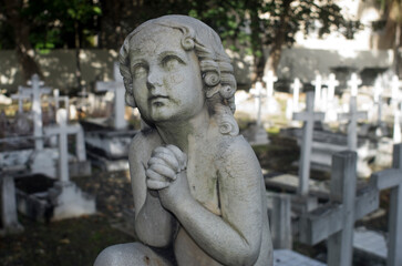 Fototapeta na wymiar Figura del Cementerio