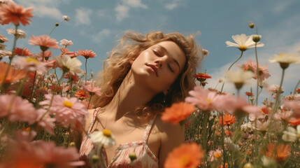 girl in a field