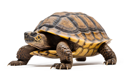 Turtle isolated on white background, Generative AI