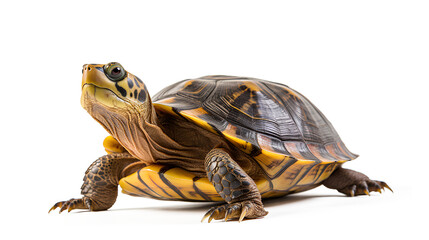 Obraz premium Turtle isolated on white background, Generative AI