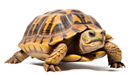 Turtle isolated on white background, Generative AI