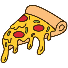illustration of a pizza slice