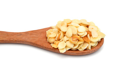 Almonds isolated on white background