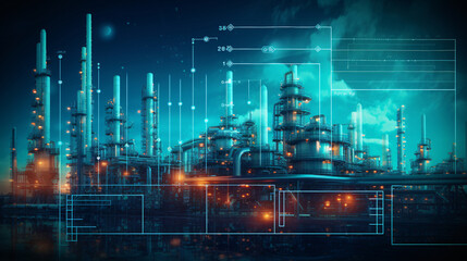 Integrated Petrochemical Infrastructure: Power Plant Refinery, Storage Facilities, and Demand Price Insights in Oil & Gas Production