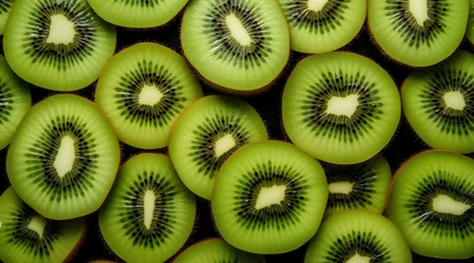 Poster a group of sliced kiwis © Ion