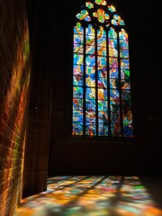 stained glass window in church