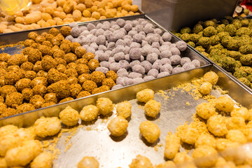 Taiwanese traditional dessert sesame balls