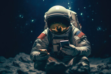 Interstellar Communication: Astronaut and Smartphone