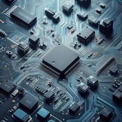 electronic circuit board with processor