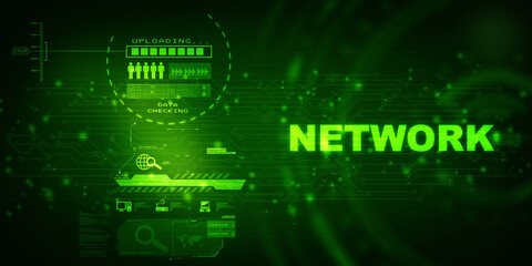 

2d illustration abstract technology background