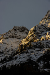 Sonnenaufgang in Schoppernau im Vorarlberg