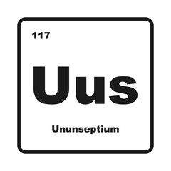 Ununseptium chemistry icon