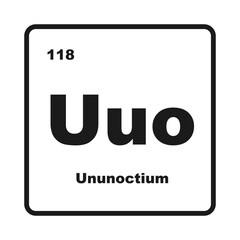 Ununoctium chemistry icon