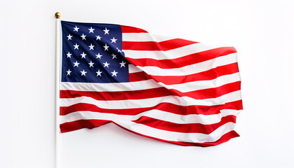 2024 USA Presidential Election Day Banner, USA Flag on white background