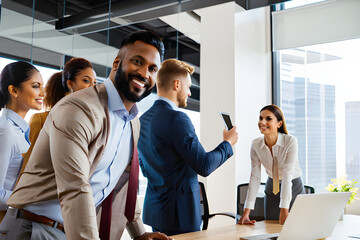 Fun meeting time with team members. Generative AI