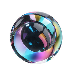 3d holographic shape, reflective glass dispersion