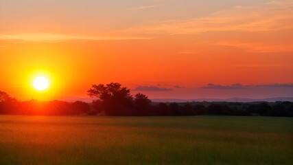Fototapeta premium Sunset in summer