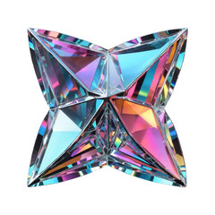 3d holographic shape, reflective glass dispersion