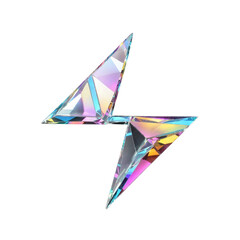 3d holographic shape, reflective glass dispersion